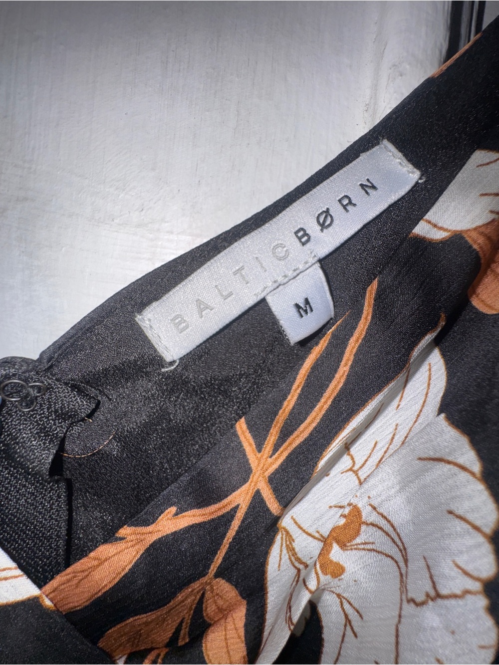 Baltic Born Black Floral Wrap Maxi Dress with Balloon Sleeves - Picture 5 of 5